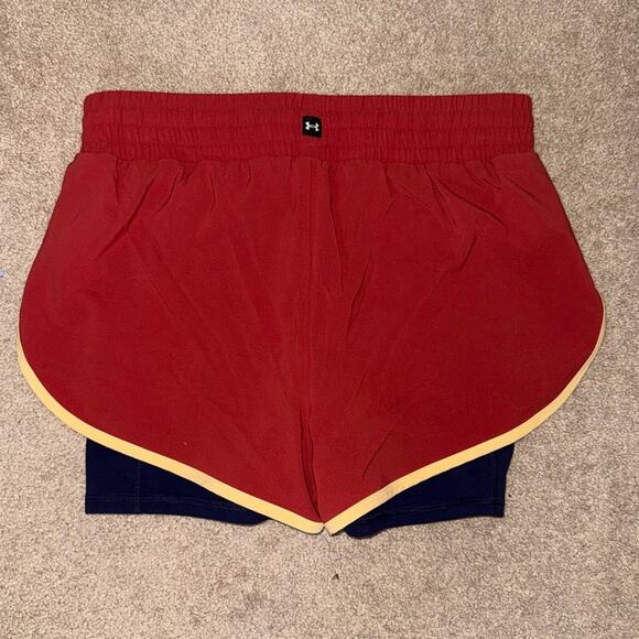 New UA Project Rock Women's Fitted 2-in-1 Athletic Shorts size M - Picture 6 of 8
